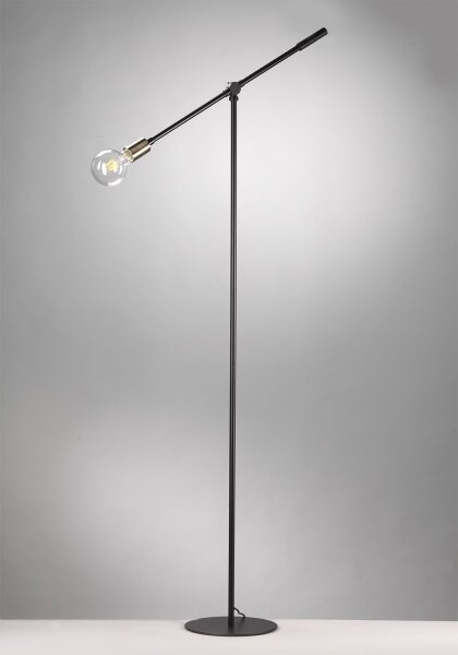 ONLI - Stojací lampa ASTE 1xE27/15W/230V černá/zlatá