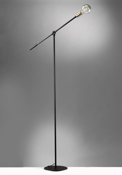 ONLI - Stojací lampa ASTE 1xE27/15W/230V černá/zlatá