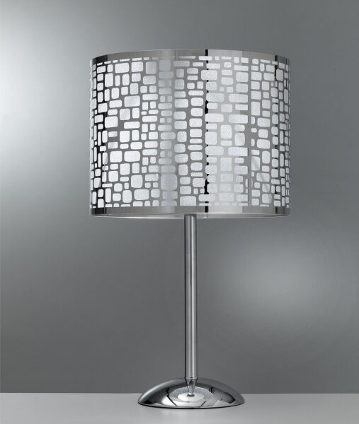 ONLI - Stolní lampa BRUCE 1xE27/15W/230V 52 cm matný chrom