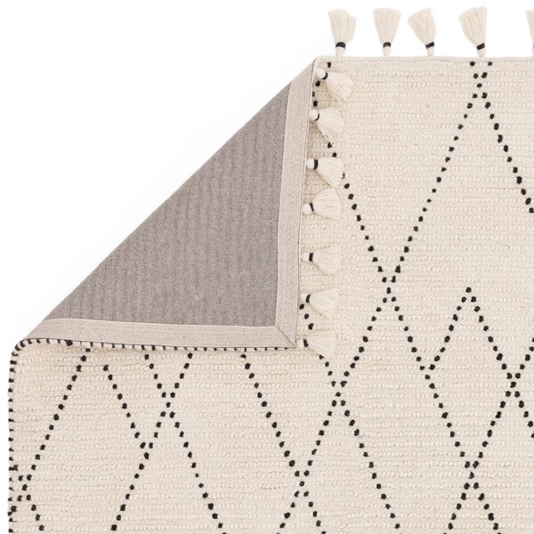 Tribeca Design Kusový koberec Livan Cream Black Linear Rozměry: 120x170 cm