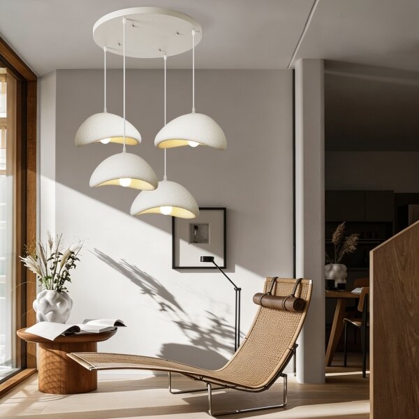 BRILAGI - Lustr na lanku WABI SABI 4xE27/60W/230V bílá