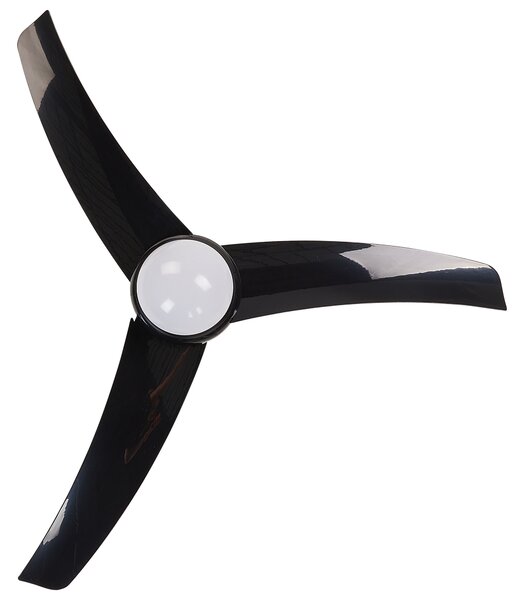 Stropní ventilátor se světlem JIBOA s dálkovým ovládáním Černá