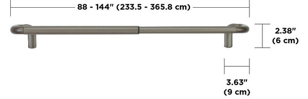 TYČ NA ZÁVĚSY 372 cm Umbra - Online Only závěsy & záclony, Online Only