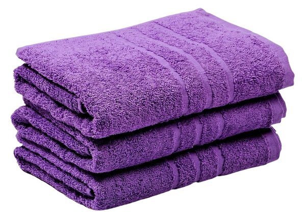 Froté ručník a osuška s vysokou gramáží. Rozměr ručníku je 50x100 cm. Barva fialová