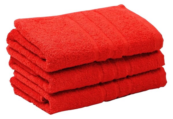 Froté ručník a osuška s vysokou gramáží. Rozměr osušky je 70x140 cm. Barva červená