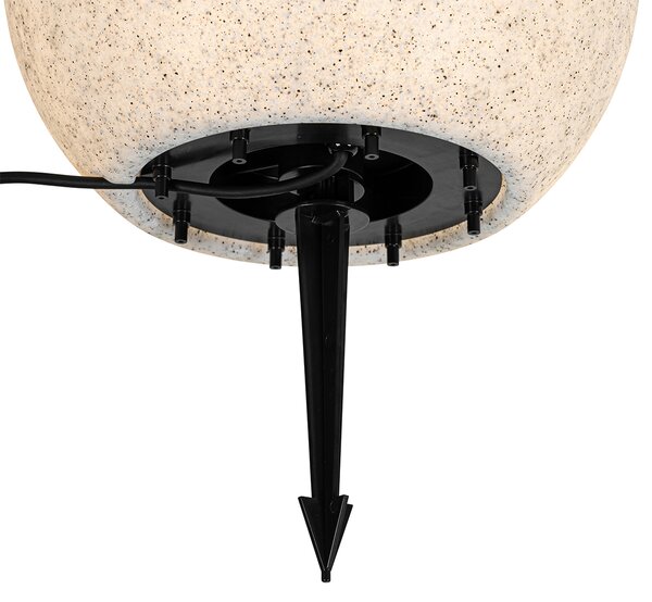 Chytrá venkovní lampa šedá 35 cm IP44 vč. Wifi A60 - Nura