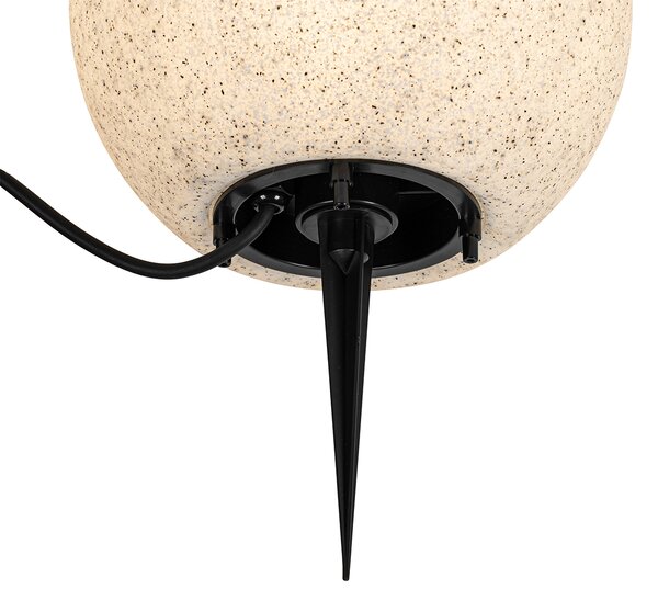 Chytrá venkovní lampa šedá 25 cm IP65 vč. WiFi A60 - Nura