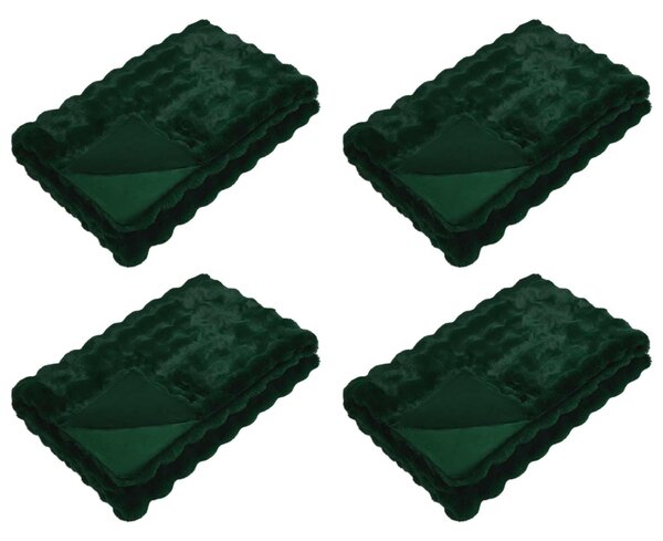 Protiskluzová deka z umělé králičí kožešiny Olite 4 pcs