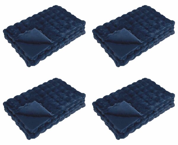 Protiskluzová deka z umělé králičí kožešiny Olite 4 pcs