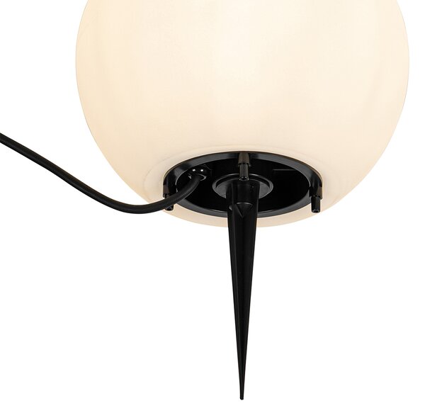 Chytrá venkovní lampa bílá 25 cm IP65 vč. WiFi A60 - Nura