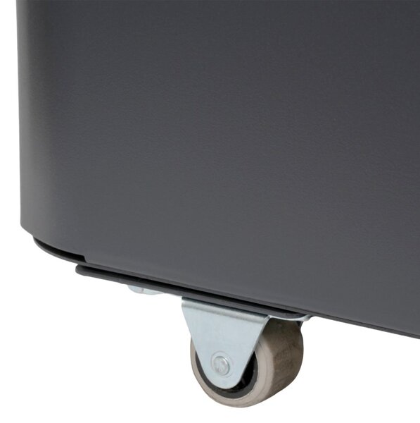 Alda Odpadkový koš na tříděný odpad Modular, 70 l, lakovaná ocel černá, na sklo