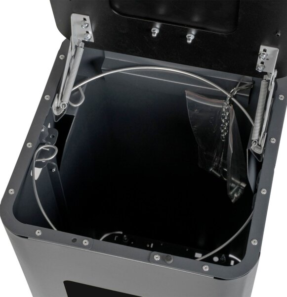 Alda Odpadkový koš na tříděný odpad Modular, 70 l, lakovaná ocel černá, na směsný odpad