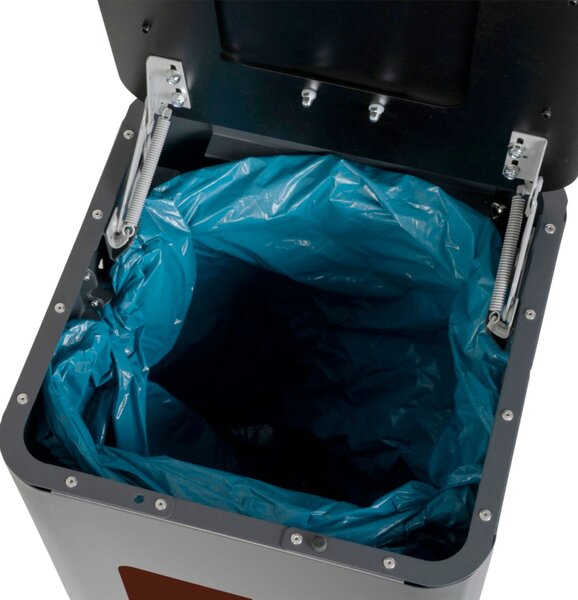 Alda Odpadkový koš na tříděný odpad Modular, 70 l, lakovaná ocel černá, na bioodpad