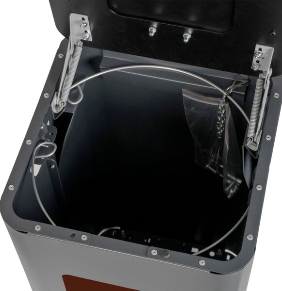 Alda Odpadkový koš na tříděný odpad Modular, 70 l, lakovaná ocel černá, na bioodpad