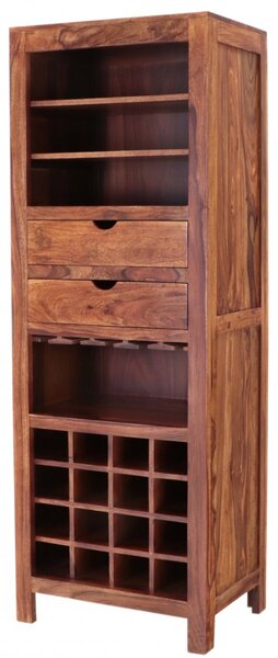 Barová skříň Amba 65x180x45 z indického masivu palisandr