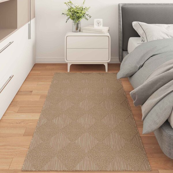 Kusové koberce Obdélníkový AGIRA Přírodní 200 x 80 cm Polyester