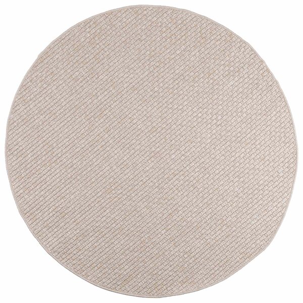 Kusové koberce Kulatý FARO Krémová Ø 120 CM Polyester