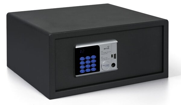Nábytkový elektronický sejf RFID LAP, 200 x 435 x 370 mm, RFID čip/karta