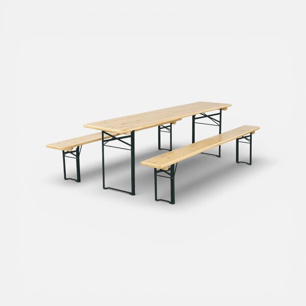 Párty stan 5x8m STANDARD SET – stan + pivní sety barva Zeleno-bílá