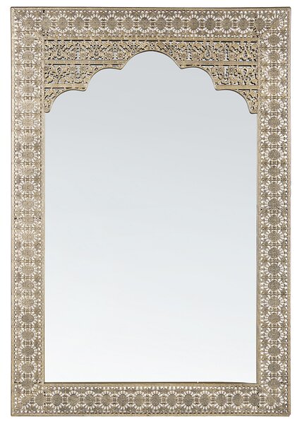 Nástěnné zrcadlo 60 x 90 cm zlaté PALI