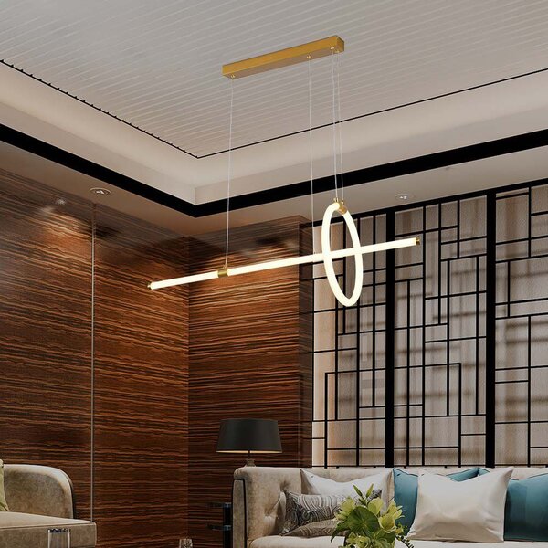 LED Solution Zlaté závěsné LED svítidlo designové 86cm 16W 8023