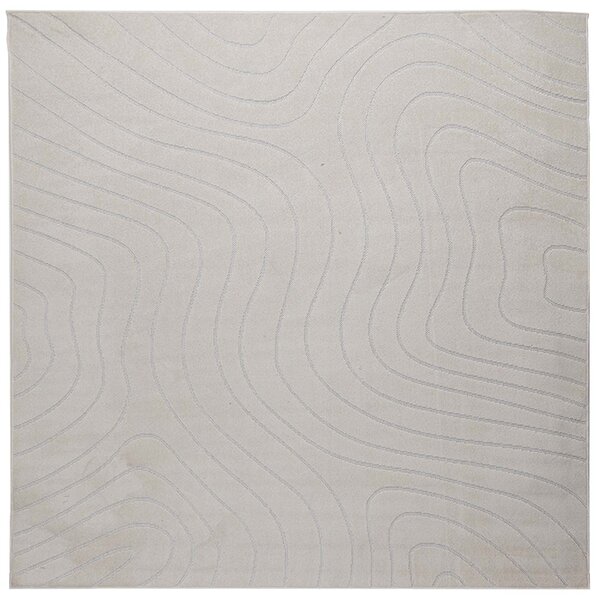 Kusové koberce Čtvercový PALMERAS Krémová 200 x 200 cm