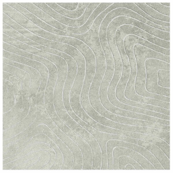 Kusové koberce Čtvercový PALMERAS Zelená 200 x 200 cm Polyester