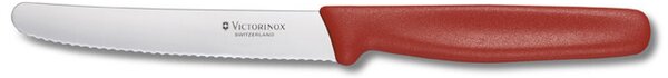 VICTORINOX Nůž na rajčata 11 cm s rovnou rukojetí červený