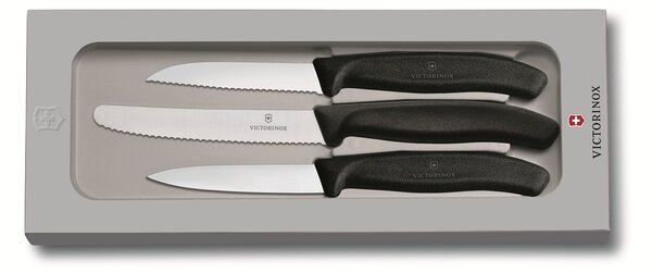 VICTORINOX Sada nožů na zeleninu černá Victorinox