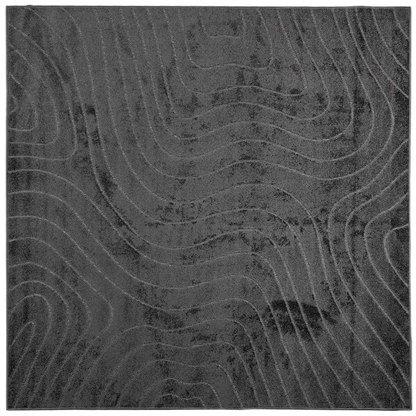 Kusové koberce PALMERAS Antracit 200 x 200 cm Polyester