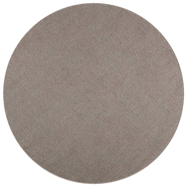 Kusové koberce Kulatý LUGO Krémová a Taupe Ø 160 CM Polyester