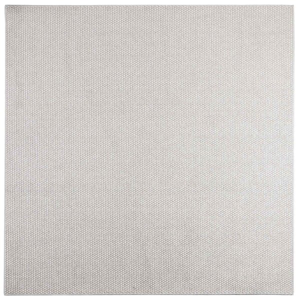 Kusové koberce LUGO Krémová a šedá 120 x 120 cm Polyester