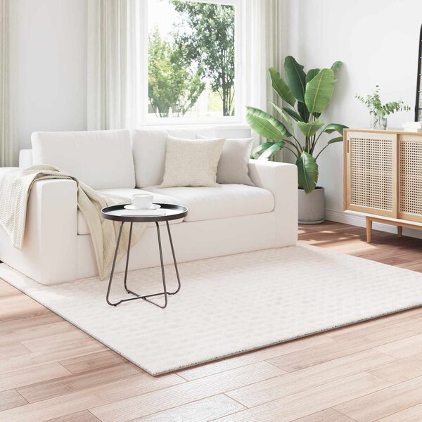 Kusové koberce Čtvercový SIROLO Krémová 200 x 200 cm Polyester