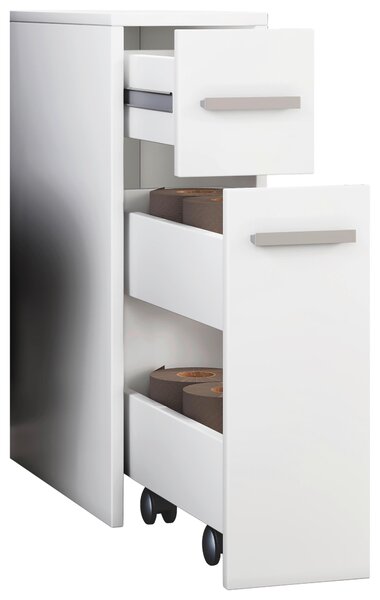 SPODNÍ SKŘÍŇKA, bílá, bílá, 19,9/61,4/45 cm MID.YOU - Koupelnové série, Online Only