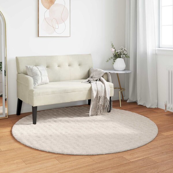 Kusové koberce Kulatý SIROLO Béžová Ø 160 CM Polyester