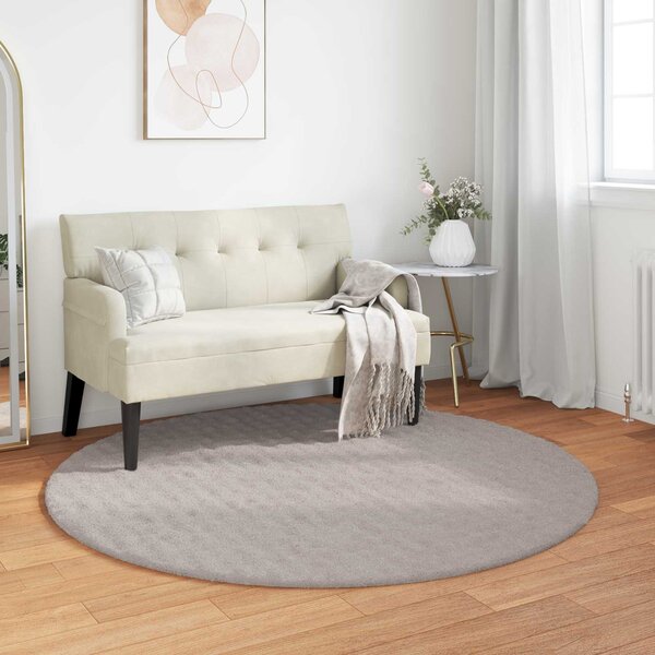 Kusové koberce Kulatý SIROLO Písková Ø 160 CM Polyester