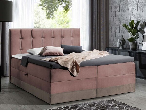 Kontinentální postel Orlando, Rozměr postele: 120x200, Barva:: Kameleon 04 + Kameleon 15 5903211154249