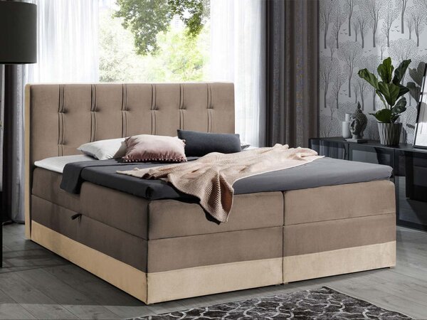 Kontinentální postel Orlando, Rozměr postele: 120x200, Barva:: Kameleon 04 + Kameleon 15 5903211154249