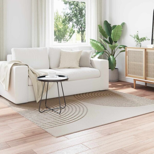 Kusové koberce Čtvercový GALATI Krémová 200 x 200 cm Polyester