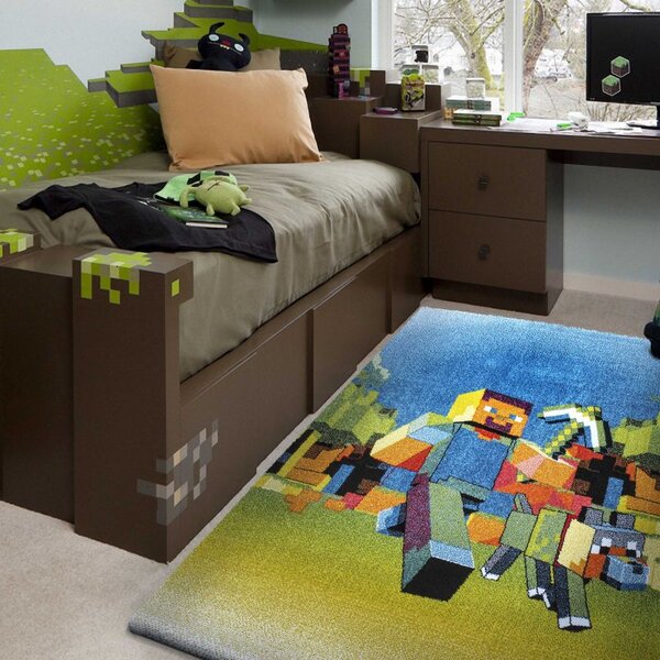 Makro Abra Dětský kusový koberec Mondo 105 Minecraft vícebarevný Rozměr: 120x170 cm