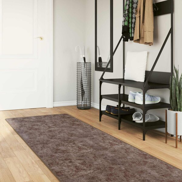 Běhoun MARSA Šedý 100 x 350 cm Polyester a PVC