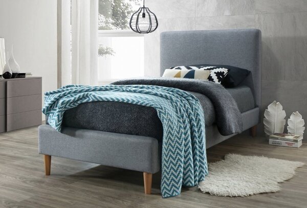 Casarredo - Komfort nábytek Čalouněná postel ACOMA 90x200, šedá/dub