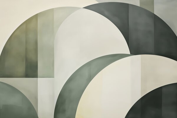 Fototapety Oblouky v zelené, Fototapety geometrie, w05943 : uwalls.cz