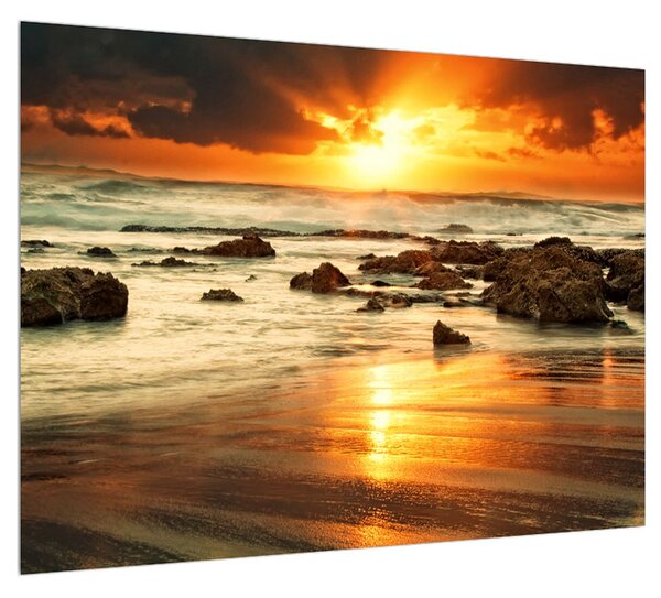 Obraz moře zalitého sluncem (70x50 cm)