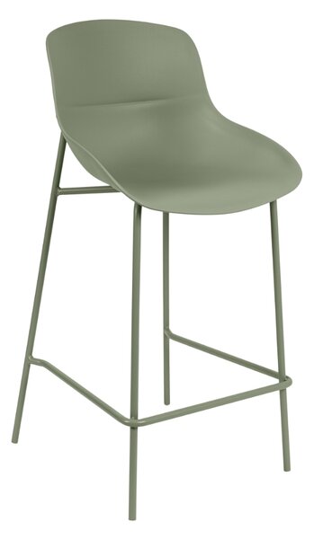 Somcasa Zelená plastová barová židle Fabian 66 cm