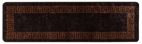 Běhoun MARSA Černý 100 x 300 cm Polyester a PVC