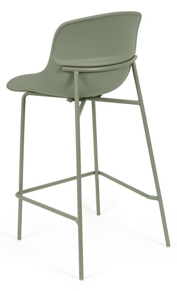 Somcasa Zelená plastová barová židle Fabian 66 cm