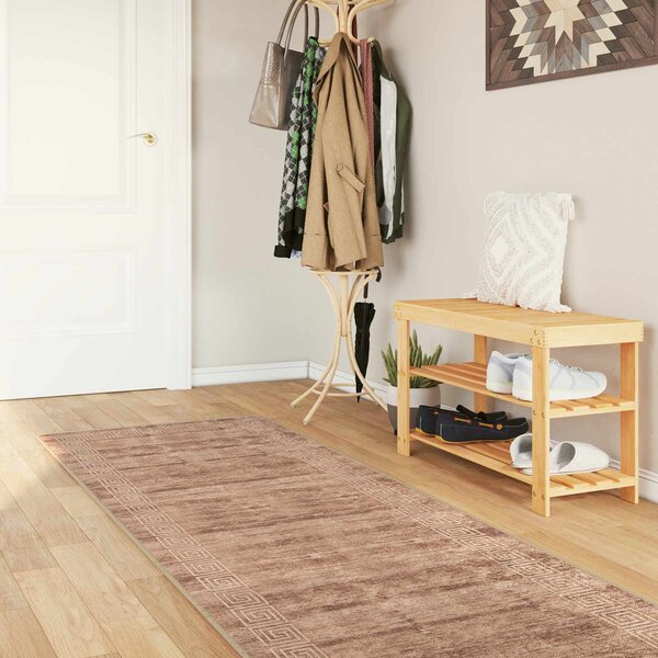 Běhoun MARSA Bílý 100 x 250 cm Polyester a PVC
