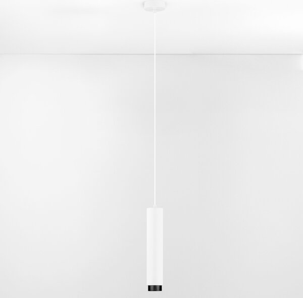 Nova Luce Bílé závěsné světlo Nessi 6 cm