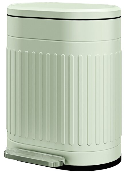 HOMCOM 20 l odpadkový koš s víkem a nožním pedálem – vyjímatelný vnitřní kbelík, tlumené zavírání – zelený, 36,5 x 31,2 x 45 cm | Aosom
